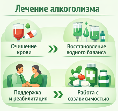 лечение алкоголизма в Гатчине этапы